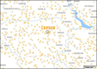 map of Cerska