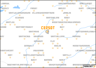 map of Cersot