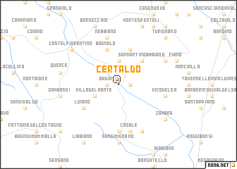 map of Certaldo