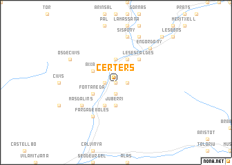 map of Certers