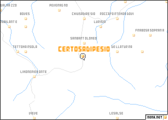 map of Certosa di Pesio
