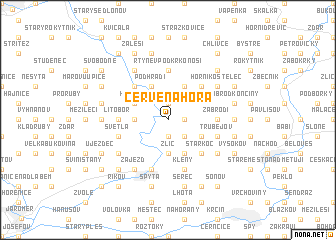 map of Červená Hora