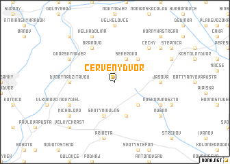 map of Červený Dvor