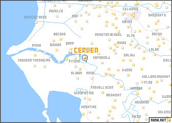 map of Çerven