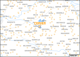 map of Çerven