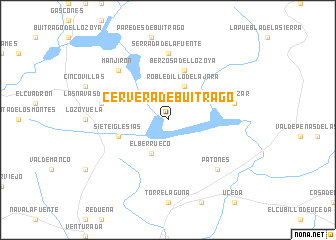 map of Cervera de Buitrago