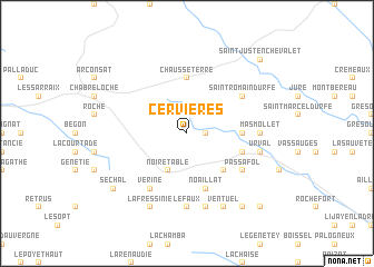 map of Cervières