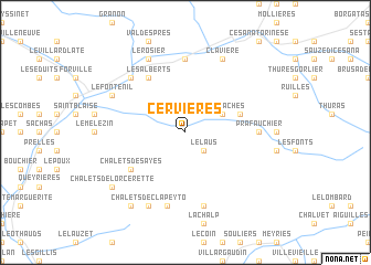 map of Cervières