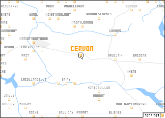 map of Cervon