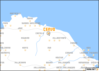 map of Cervo