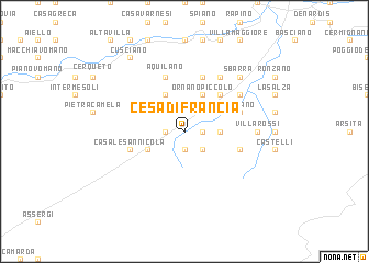 map of Cesa di Francia