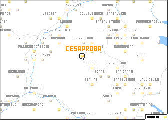 map of Cesaproba