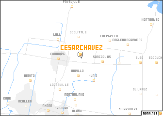 map of Cesar Chavez