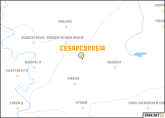 map of César Correia
