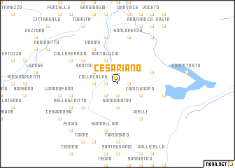 map of Cesariano