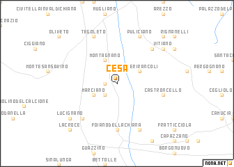 map of Cesa