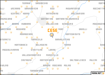 map of Cese