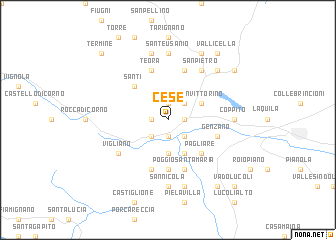 map of Cese