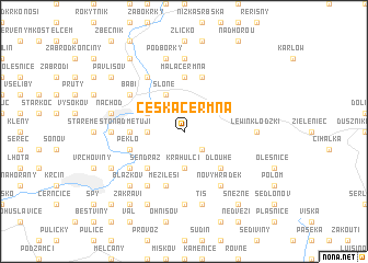 map of Česká Čermná