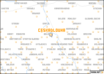 map of Česká Dlouhá