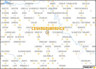 map of Česká Doubravice