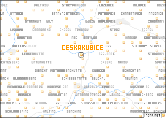 map of Česká Kubice