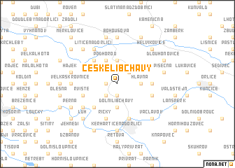 map of České Libchavy