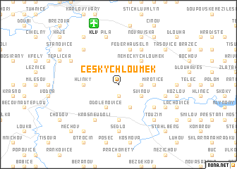 map of Český Chloumek