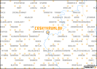 map of Český Krumlov