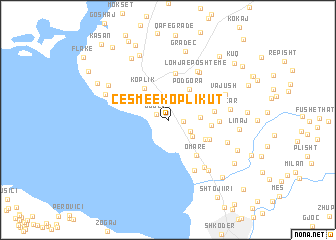map of (( Çesme e Koplikut ))