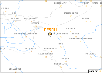 map of Cesoli