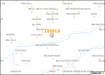 map of Cesolo