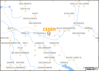 map of Cesoni