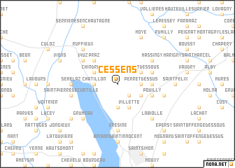 map of Cessens