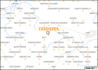 map of Cessières