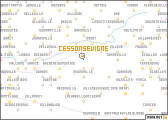 map of Cesson-Sévigné