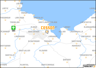 map of Cesson