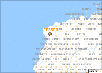 map of Cesson