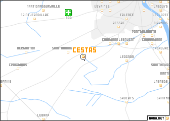 map of Cestas