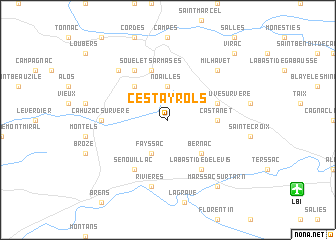 map of Cestayrols