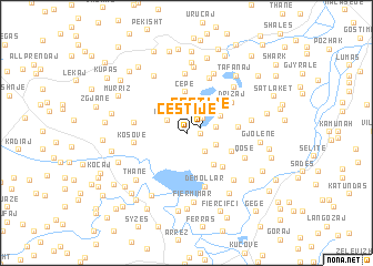 map of Çestije