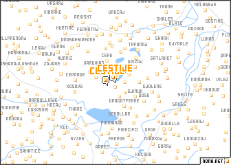 map of Çestije