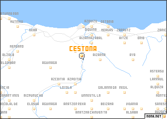 map of Cestona