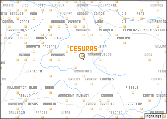 map of Cesuras