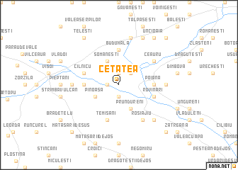 map of Cetatea