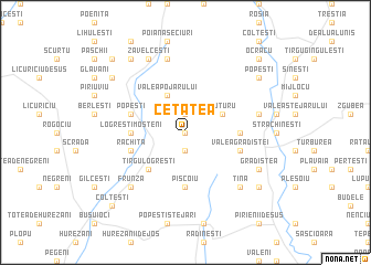 map of Cetatea