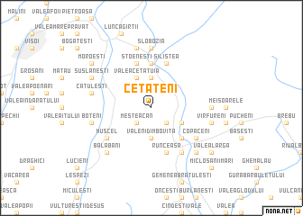 map of Cetăţeni