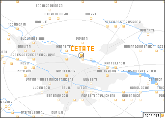 map of Cetate