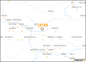 map of Cetea