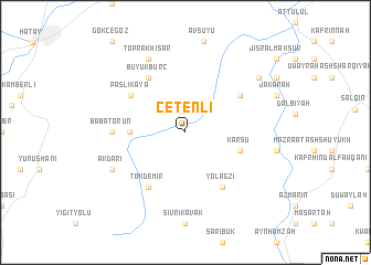 map of Çetenli